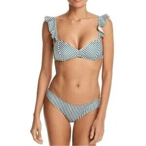 Tori Praver Bikini XS NWT Caila Striped Set $189